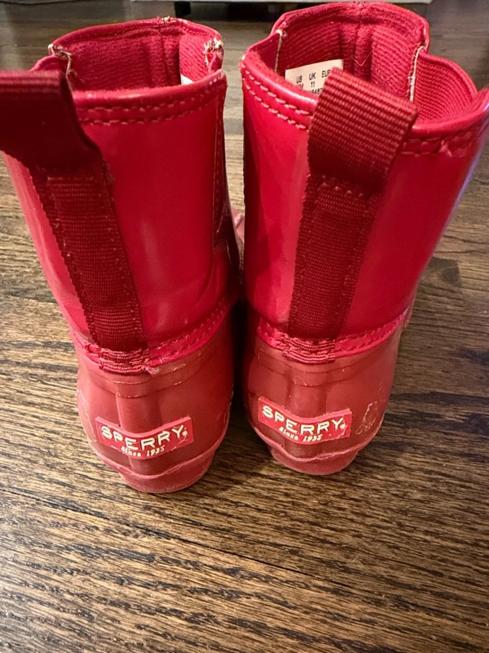 Sperry Red Waterproof Duck Boots - Kids size 12